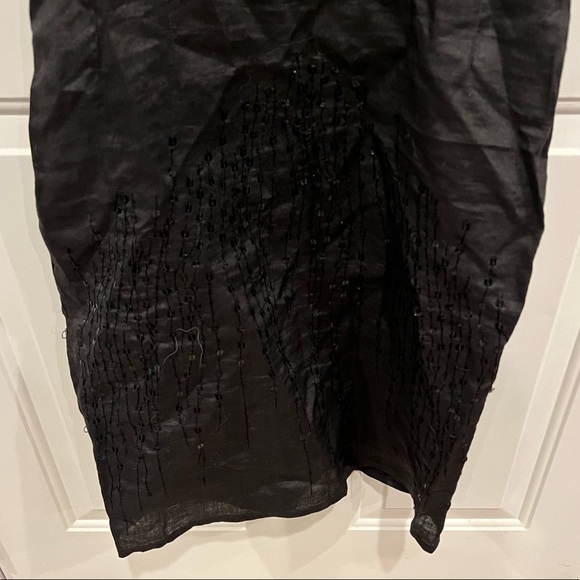 Naf Naf Black Slip Dress Sequin - Picture 5 of 8